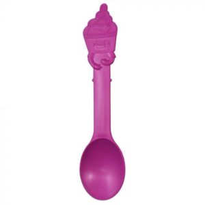 Purple Eco-Friendly Swirl Spoon - 1 case (1000 piece)
