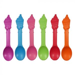 Assorted Eco-Friendly Swirl Spoon (5 colors) - 1 case (1000 piece)