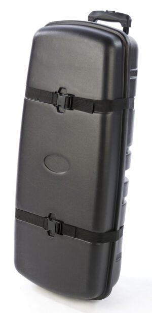 16.75 x 38.5 Case with Wheels for Trade Show Exhibits - Black