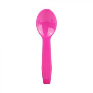 Pink Plastic Taster Spoon - 1 case (3000 piece)
