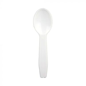 White Plastic Taster Spoon - 1 case (3000 piece)