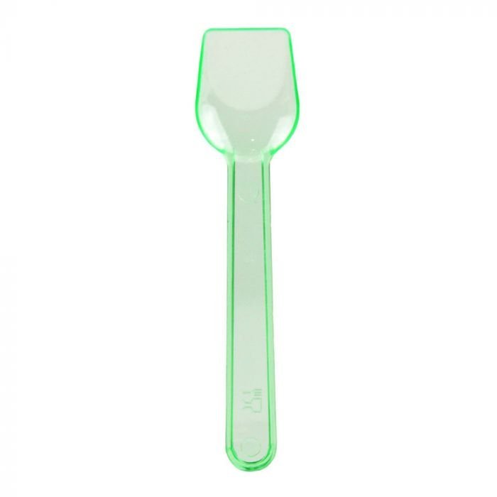 Green Neon Plastic Gelato Spoon - 1 case (3000 piece)