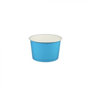 4 oz Solid Blue Cold/Hot Paper Food Container - 1 case (1000 piece)
