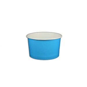 5 oz Solid Blue Cold/Hot Paper Food Container - 1 case (1000 piece)