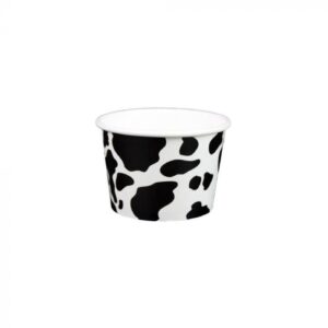 5 oz Dairy Print Cold/Hot Paper Food Container - 1 case (1000 piece)