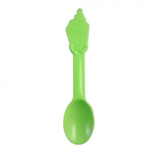 Lime Green PP Plastic Swirl Spoon - 1 case (1000 piece)