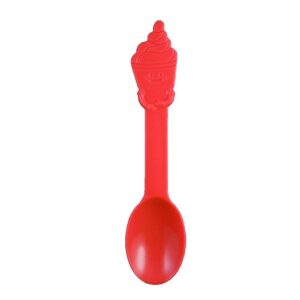 Red PP Plastic Swirl Spoon - 1 case (1000 piece)