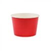 12 oz Solid Red Cold/Hot Paper Food Container - 1 case (1000 piece)