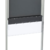 Floor Standing Poster Holder with Acrylic Literature Pockets