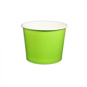 12 oz Solid Lime Green Cold/Hot Paper Food Container - 1 case (1000 piece)