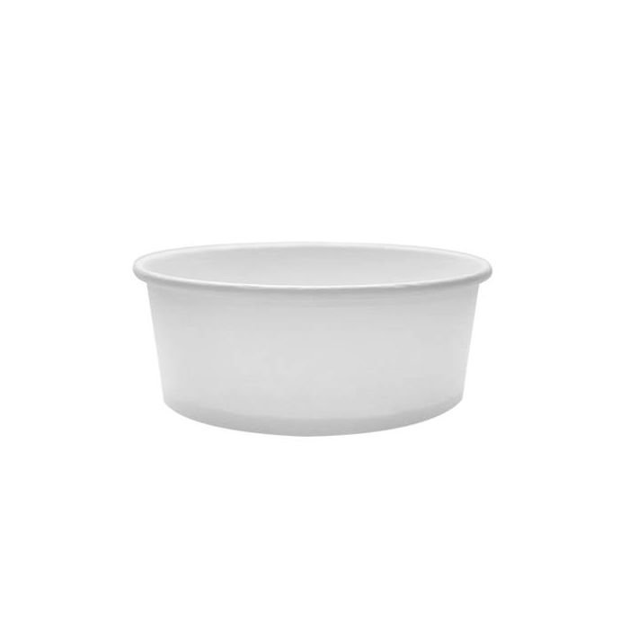 32 oz White Paper Short Bucket - 600/Case