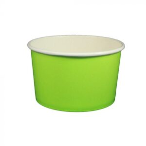 20 oz Solid Lime Green Cold/Hot Paper Food Container - 600/Case