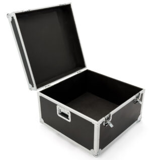 27 x 27 Carrying Case for Floor Tiles, with Wheels, Handles u0026 Foam Padding - Black