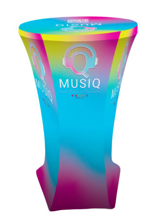 27 x 47 Stretch Cocktail Table Cover - Custom Printing