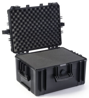 29 x 13.5 Shipping u0026 Storage Hard Shell Case w/ Wheels u0026 Handle, Foam Inserts - Black