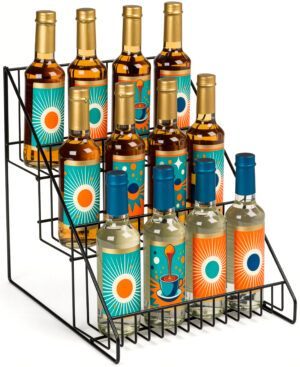 3-Tiered Wire Rack Display, Tabletop, 12