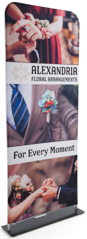 3’ Trade Show Display w/ Double-Sided Custom Graphics, Portable