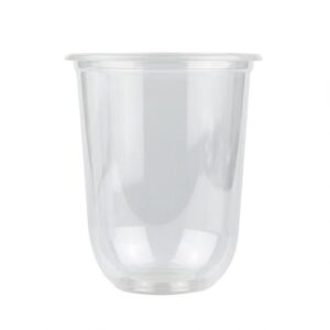 16 oz Clear Round Bottom PP Plastic Cup (95mm rim) - 1000/Case