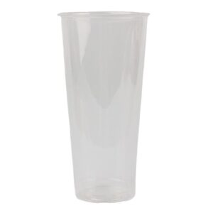 24 oz Clear Tall PP Cup Non-Rib (Machine Seal 90mm Rim #32900/#32900-1 or use Lid#D0790), 13g/pc, - 1000/case (20/50)