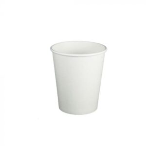 KR 8 oz White Premium Single Wall Paper Hot Cup - 1000/Case