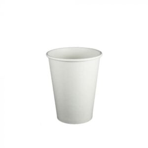 12 oz White Premium Single Wall Paper Hot Cup - 1000/Case