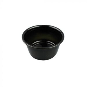 Plastic Deli Containers 2oz Black - 2500/case (25x100)