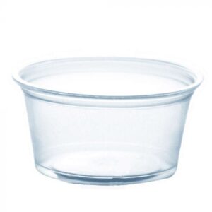 3.25 oz Clear PP Plastic Portion Cup - 1 case (2500 piece)