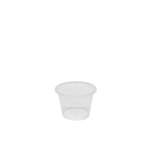 1oz Tall PP Plastic Portion Cups-Clear-2500ct (50x50pc)
