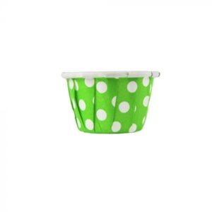 0.5 oz Green Dotted Paper Souffle / Portion Cups - 5000/Case