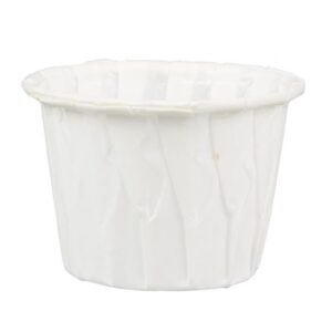 0.75 oz White Paper Souffle / Portion Cup - 1 case (5000 piece)