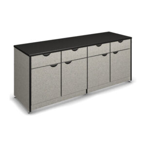 4 Drawer and 4 Door Buffet Height Credenza with Locks - 36"H