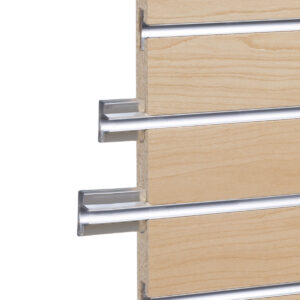 4’ Slatwall Panel Metal Inserts, Set of 15 - Aluminum
