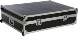 45 x 12.5 Travel u0026 Storage Case w/ Wheels, Luggage Handle, EVA Foam Padding - Black