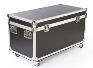 47 x 27 Storage Case with Wheels u0026 Foam Interior - Black