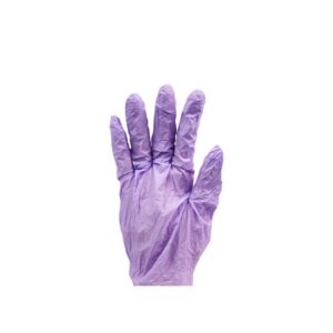 GE Violet Blue Nitrile Glove Powder Free Single Use Non-Sterile, Medium Size - 1000/Case