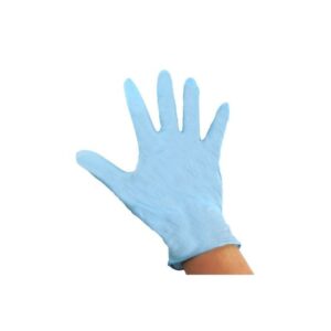 Large Blue Powder Free Single Use Non-Sterile Nitrile Exam Glove - 1000/cs