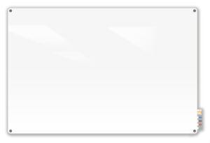 48 x 36 Write-On Board, Wall Mount, Dry Erase, Tempered Glass, Magnetic – Frosted