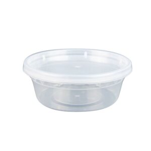 8 OZ PLASTIC FOOD CONTAINER WITH LID(SOUP CUP) - 1 case (240 set)