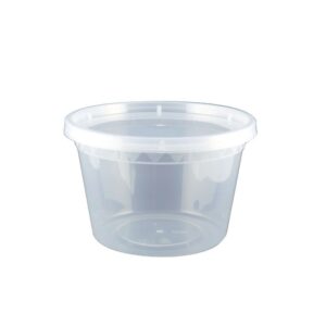 16OZ PLASTIC FOOD CONTAINER WITH LID(SOUP CUP)- 1 case (240 set)