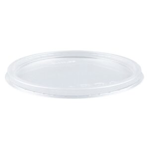 Clear PP Plastic Flat Lid for 8-32 oz Round Deli Container - 500/Case