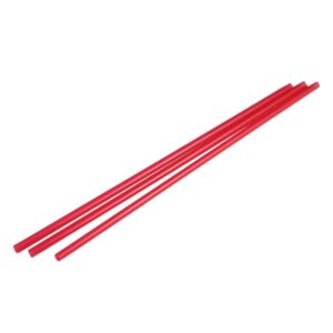 5.25" Coffee Stirrer Straws, Red - 1000 piece box