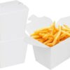 500 Pack 8oz Chinese Food Boxes Paper Pail,Disposable Paper Take out  for Picnic, Restaurants,
