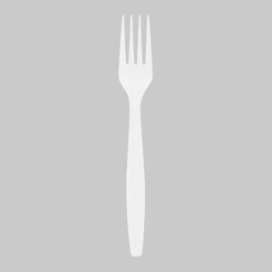 Heavyweight Plus 7" Beige Plastic Fork - 1 case (1000 piece)