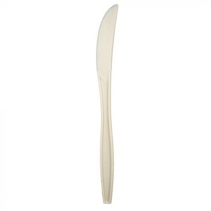 Heavyweight 8" Beige Eco-Friendly Cornstarch Knife - 1 case (1000 piece)