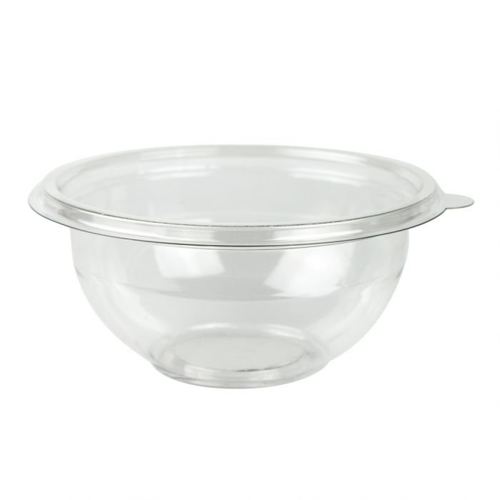 16 oz Clear 5.5" Premium PET Plastic Salad Bowl - 300/Case