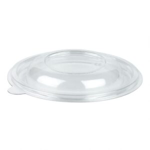 Clear Flat Lid For 18/24/32 oz 7" Plastic Salad Bowl - 1 case (300 piece) (Fit 7" Salad Bowls)