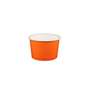 5 oz Solid Orange Cold/Hot Paper Food Container - 1 case (1000 piece)