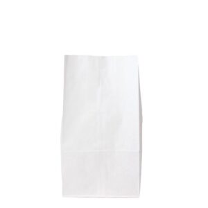 16# White Paper Grocery Bag (7.62 x 4 1/4 x 16 in) - 1 case (500 piece)