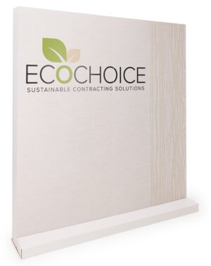 6' Eco-Friendly Backwall w/ Custom Printing, Recycled Material, One-Sided, Portable