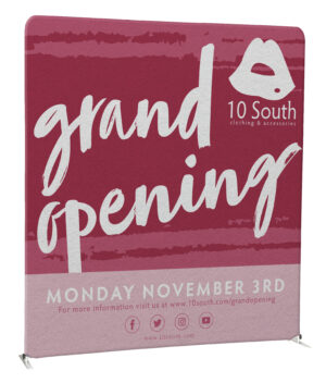 6’ Trade Show Display w/ Custom Graphics, Portable